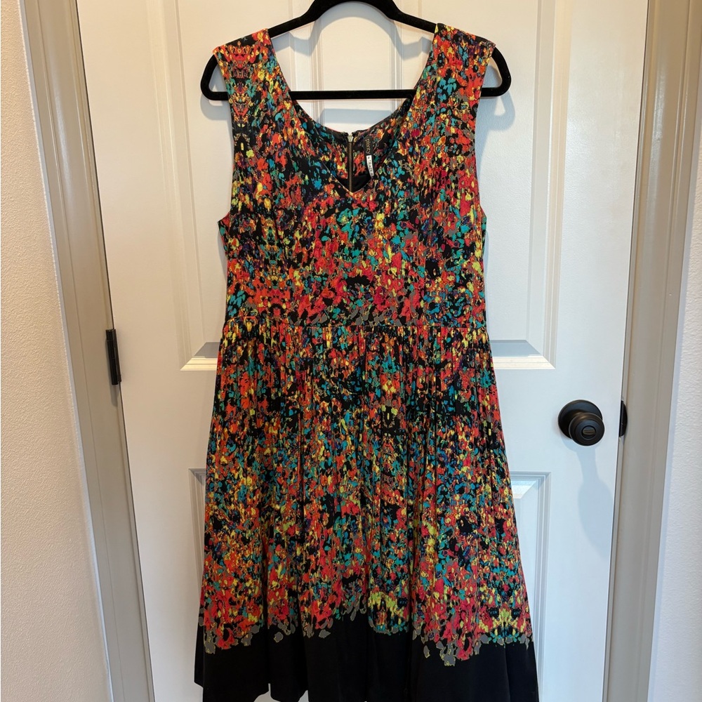 Anthropologie Plenty by Tracy Reese Colorful Midi Dress